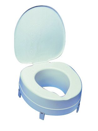 rehausse wc avec couvercle et pattes de fixation