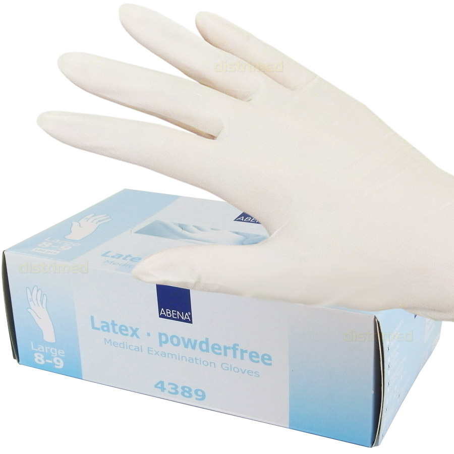 Les gants et doigtiers Gants d'examen Latex lisse non poudré / poudré Blanc Parapharm