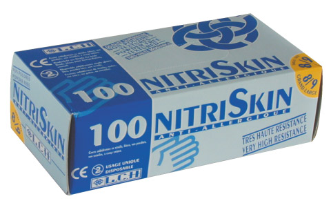 Gants et draps d'examen Les gants nitrile hypoallergéniques Parapharm