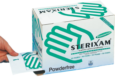 Gants et draps d'examen Les gants latex non poudrés Parapharm